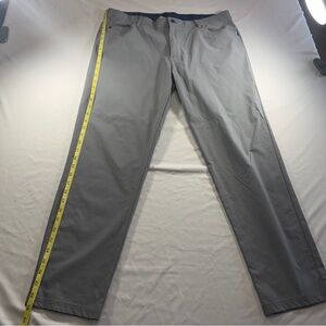 Adidas Golf Go-To 5 Pocket Pants Mens 36x30 Gray Tapered Fit Stretch Performance